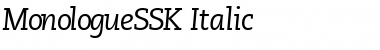 MonologueSSK Italic