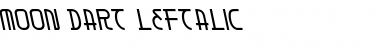 Moon Dart Leftalic Italic Font