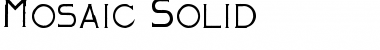 Mosaic_Solid Font