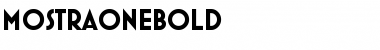 MostraOneBold Regular Font