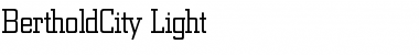 BertholdCity-Light Font