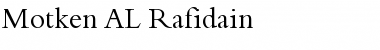 Motken AL-Rafidain Regular Font