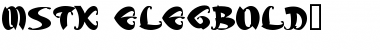 MStK ELEGBold1 Font