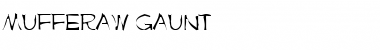 Mufferaw Gaunt Regular Font
