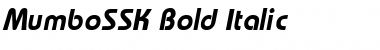 MumboSSK Bold Italic Font