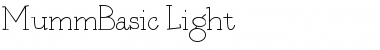 MummBasic Light Font