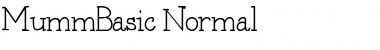 MummBasic Normal Font