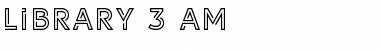 LIBRARY 3 AM Font