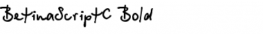 BetinaScriptC Bold Font