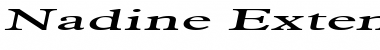 Nadine Extended Italic Font