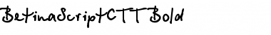 BetinaScriptCTT Bold Font
