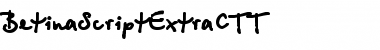 BetinaScriptExtraCTT Font