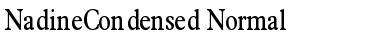 NadineCondensed Normal Font