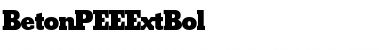BetonPEEExtBol Regular Font