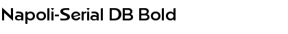 Napoli-Serial DB Bold Font