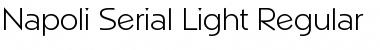 Napoli-Serial-Light Font