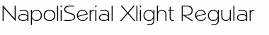 NapoliSerial-Xlight Regular Font