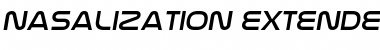 Nasalization Extended Italic Font