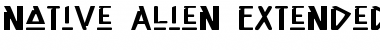 Native Alien Extended Font