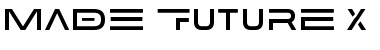 MADE Future X HEADER Medium Font