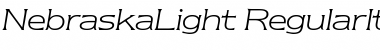 NebraskaLight RegularItalic