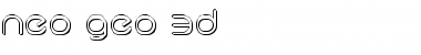 neo-geo 3D 3D Font