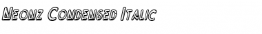 Neonz-Condensed Italic Font