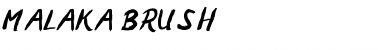 MALAKA BRUSH Regular Font