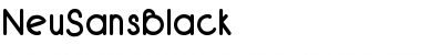 NeuSansBlack Font