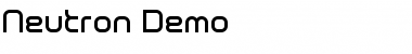 Neutron Demo Regular Font