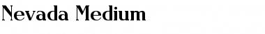 Nevada-Medium Font