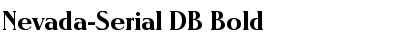 Nevada-Serial DB Bold Font