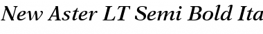 NewAster LT SemiBold Italic Font