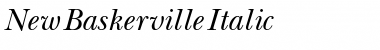 New Baskerville Italic Font