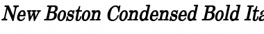 New Boston Condensed Bold Italic