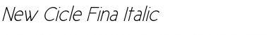 New Cicle Fina Italic