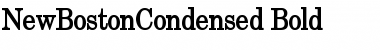 NewBostonCondensed Bold Font
