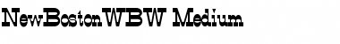 NewBostonWBW Font