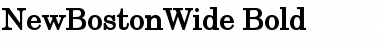 NewBostonWide Font
