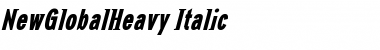 NewGlobalHeavy Italic