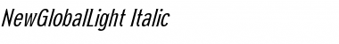 NewGlobalLight Italic Font