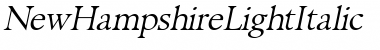NewHampshireLight Font