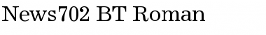 News702 BT Roman Font