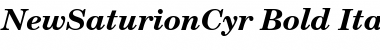 NewSaturionCyr Bold Italic