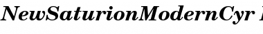 NewSaturionModernCyr Bold Italic