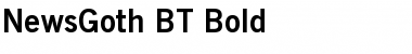 NewsGoth BT Bold Font