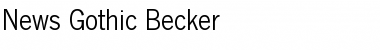 News Gothic Becker Regular Font