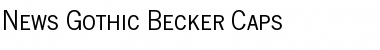 News Gothic Becker Caps Font