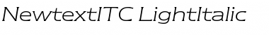 NewtextITC Light Italic Font