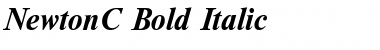 NewtonC Bold Italic Font
